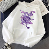 Women sweatshirt hoodie Cute Hip hop Kawaii Ullzang Harajuku Dragon Korean Funny top vintage dropshipping tee print punk clothes