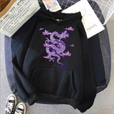Women sweatshirt hoodie Cute Hip hop Kawaii Ullzang Harajuku Dragon Korean Funny top vintage dropshipping tee print punk clothes