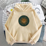 Sun and Moon Hoodie vintage Women's Hooded Sweatshirt Winter Harajuku Oversize Ladies Gothic Loose Sweatshirt Streetweaer Hoodie