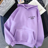 Hoodies Women Large Size Leisure art Printed Long Sleeve Hooded Womens Pullover Soft Cotton Korean Style Ladies Sweatshirts