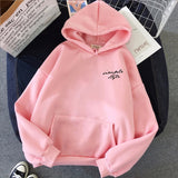 Hoodies Women Large Size Leisure art Printed Long Sleeve Hooded Womens Pullover Soft Cotton Korean Style Ladies Sweatshirts