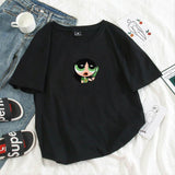 Summer casual Women T-shirts Ulzzang Streetwear kawaii cartoon print Tshirt Korean Style Tops Harajuku short sleeve t shirt
