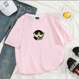 Summer casual Women T-shirts Ulzzang Streetwear kawaii cartoon print Tshirt Korean Style Tops Harajuku short sleeve t shirt