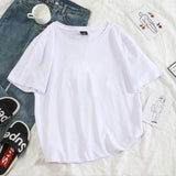 Summer casual Women T-shirts Ulzzang Streetwear kawaii cartoon print Tshirt Korean Style Tops Harajuku short sleeve t shirt