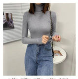 Women Sweaters 2020 Autumn Winter Tops Korean Slim Women Pullover Knitted Sweater Jumper Soft Warm Pull Femme