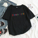 DYNAMITE print T-shirt  style short sleeve