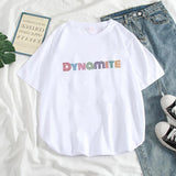 DYNAMITE print T-shirt  style short sleeve