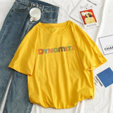 DYNAMITE print T-shirt  style short sleeve
