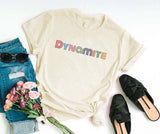 DYNAMITE print T-shirt  style short sleeve