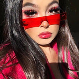 New Fashion Rectangle Sunglasses Women Luxury Brand Designer Red Pink Yellow Small Personality Sun Glasses UV400 Shades Eyewear