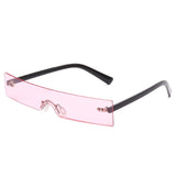 New Fashion Rectangle Sunglasses Women Luxury Brand Designer Red Pink Yellow Small Personality Sun Glasses UV400 Shades Eyewear