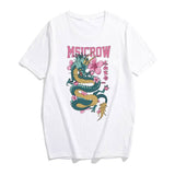 vintage style dragon streetwear women T-shirt