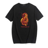 vintage style dragon streetwear women T-shirt