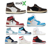 Travis Scotts x Air 1 High OG CD4487-100 1s Cactus Jack Men Women Basketball Sports Shoes Sneakers Retro Best Quality