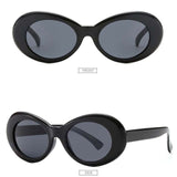 Women Oval Goggles Men Fashion Sunglasses Female Male Oval Sun Glasses Black White Red Eyewear UV400