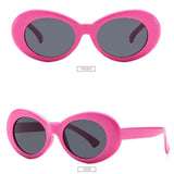 Women Oval Goggles Men Fashion Sunglasses Female Male Oval Sun Glasses Black White Red Eyewear UV400