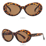 Women Oval Goggles Men Fashion Sunglasses Female Male Oval Sun Glasses Black White Red Eyewear UV400