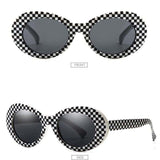 Women Oval Goggles Men Fashion Sunglasses Female Male Oval Sun Glasses Black White Red Eyewear UV400