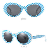 Women Oval Goggles Men Fashion Sunglasses Female Male Oval Sun Glasses Black White Red Eyewear UV400