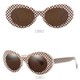 Women Oval Goggles Men Fashion Sunglasses Female Male Oval Sun Glasses Black White Red Eyewear UV400