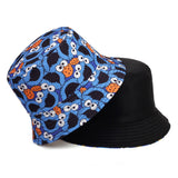 Summer Women Men Fisherman Hat Foldable Cartoon Bucket Hat Street Hip Hop cotton panama Hats Caps Vintage Printed Fishing Hats