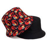 Summer Women Men Fisherman Hat Foldable Cartoon Bucket Hat Street Hip Hop cotton panama Hats Caps Vintage Printed Fishing Hats