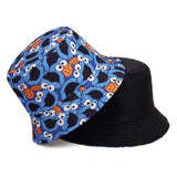 Summer Women Men Fisherman Hat Foldable Cartoon Bucket Hat Street Hip Hop cotton panama Hats Caps Vintage Printed Fishing Hats