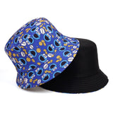 Summer Women Men Fisherman Hat Foldable Cartoon Bucket Hat Street Hip Hop cotton panama Hats Caps Vintage Printed Fishing Hats