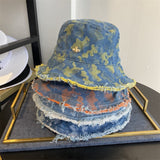 New shabby printed bucket hat панамы autumn and winter cowboy trend men and women sunscreen sun hat graffiti bucket hat 2020