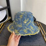 New shabby printed bucket hat панамы autumn and winter cowboy trend men and women sunscreen sun hat graffiti bucket hat 2020
