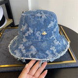 New shabby printed bucket hat панамы autumn and winter cowboy trend men and women sunscreen sun hat graffiti bucket hat 2020